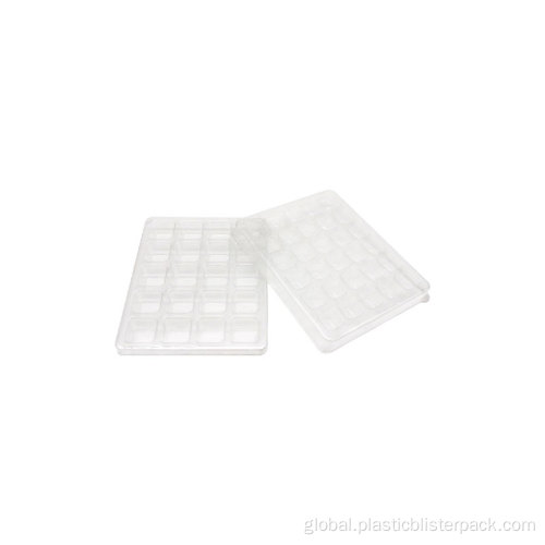 China Custom chocolate clear lid plastic blister tray Supplier